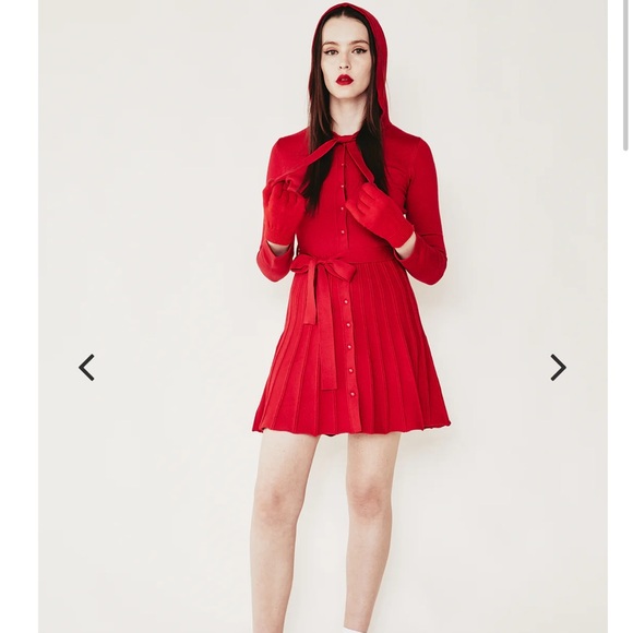 L’ecole des femmes red riding hood dress BNWT S small - Picture 3 of 4